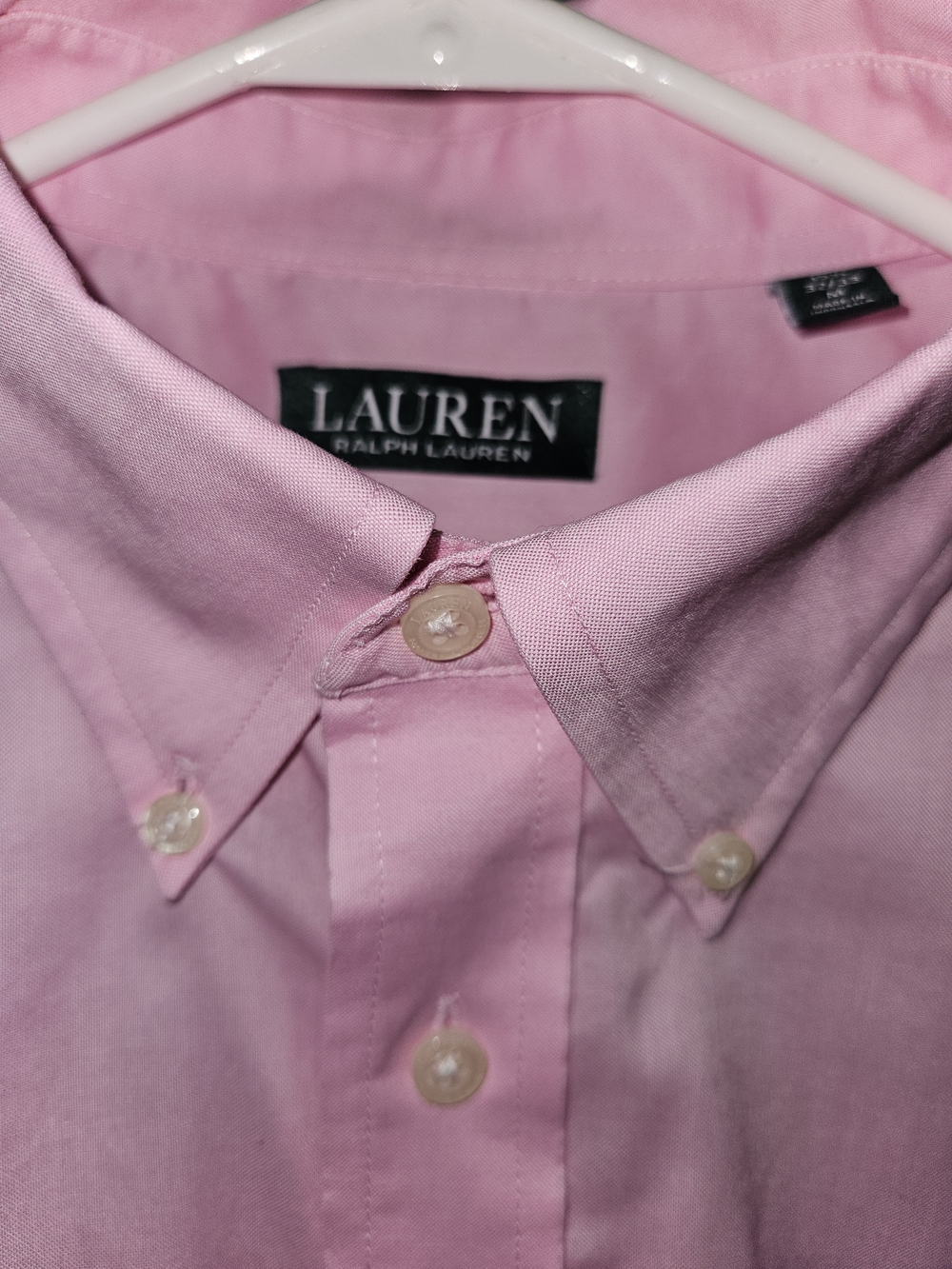 Ralph Lauren Pink Button-Down Dress Shirt
